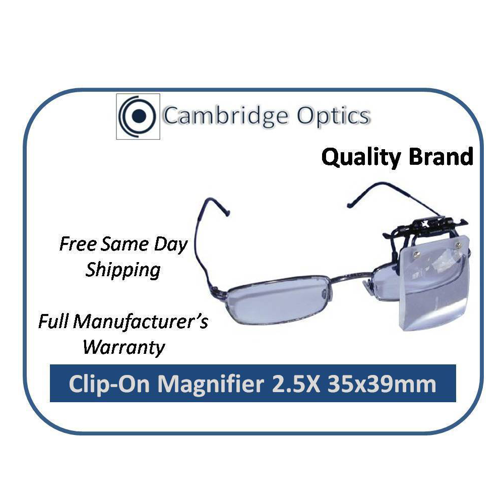 Clip On Flip Up 2 5x 3 5x 4 7x Magnifier Pro The One Stop Nature Shop